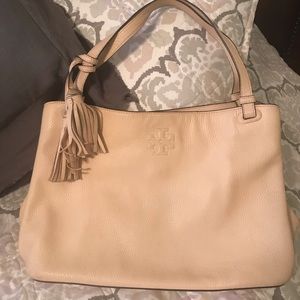 Tory Burch bag, color is called sweet melon.